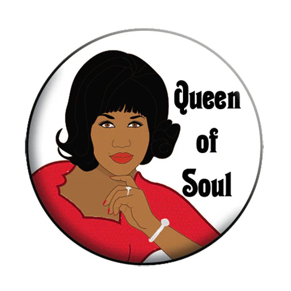 ARETHA FRANKLIN アレサフランクリン - Queen of Soul / バッジ - PGS